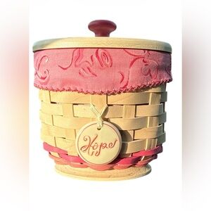 2011 Longaberger Horizon of Hope small basket w lid